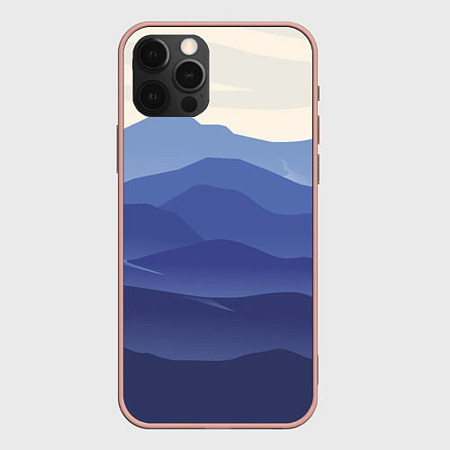 Чехол iPhone 12 Pro Max Нежность Природа / 3D-Светло-розовый – фото 1