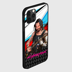 Чехол для iPhone 12 Pro Max Cyberpunk2077 Johnny с гитарой, цвет: 3D-черный — фото 2