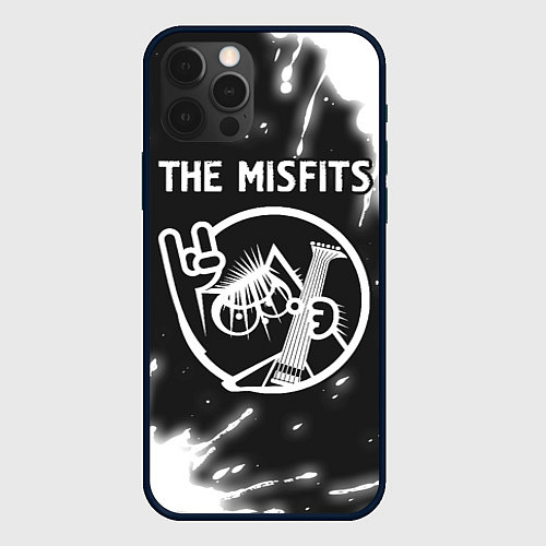 Чехол iPhone 12 Pro Max The Misfits КОТ Краска / 3D-Черный – фото 1