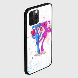 Чехол для iPhone 12 Pro Max Влюбленные Хагги Вагги и Кисси Мисси, цвет: 3D-черный — фото 2