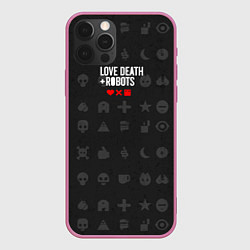 Чехол iPhone 12 Pro Max Love Death Robots