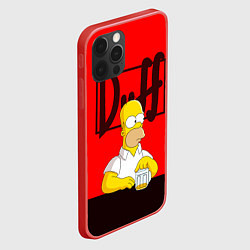 Чехол для iPhone 12 Pro Max Homer Duff, цвет: 3D-красный — фото 2