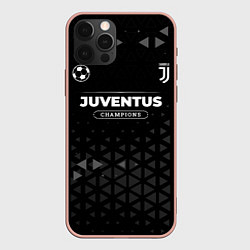 Чехол для iPhone 12 Pro Max Juventus Форма Champions, цвет: 3D-светло-розовый