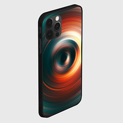 Чехол для iPhone 12 Pro Max Цветные круги - Black hole, цвет: 3D-черный — фото 2