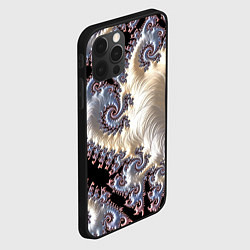 Чехол для iPhone 12 Pro Max Авангардный фрактальный паттерн Avant-garde fracta, цвет: 3D-черный — фото 2