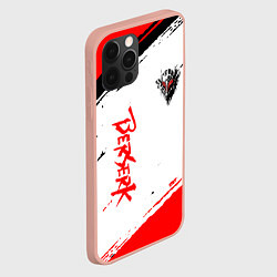 Чехол для iPhone 12 Pro Max Berserk ЧЁРНАЯ МАСКА, цвет: 3D-светло-розовый — фото 2