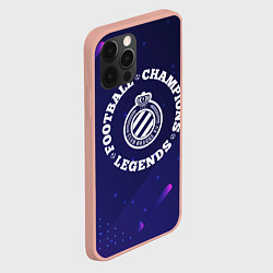 Чехол для iPhone 12 Pro Max Club Brugge Легенды Чемпионы, цвет: 3D-светло-розовый — фото 2
