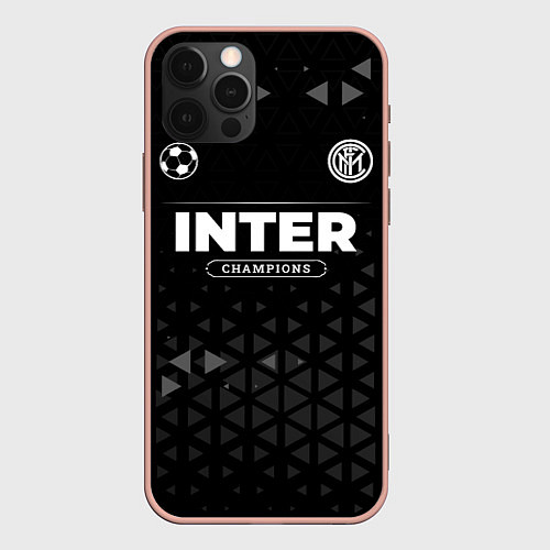 Чехол iPhone 12 Pro Max Inter Форма Champions / 3D-Светло-розовый – фото 1