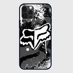 Чехол для iPhone 12 Pro Max FOX RACING - МОТОКРОСС БРЫЗГИ, цвет: 3D-черный