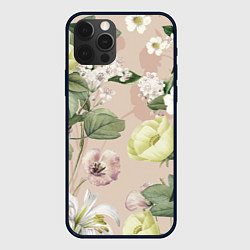 Чехол для iPhone 12 Pro Max Цветы Свадебный Букет, цвет: 3D-черный