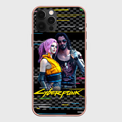 Чехол для iPhone 12 Pro Max Johnny и Vi Girl, цвет: 3D-светло-розовый