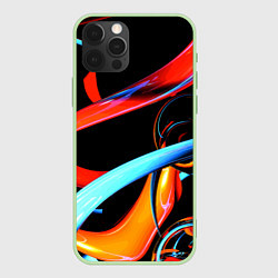 Чехол для iPhone 12 Pro Max Авангардная объёмная композиция Avant-garde three, цвет: 3D-салатовый