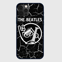 Чехол для iPhone 12 Pro Max The Beatles - КОТ - Трещины, цвет: 3D-черный