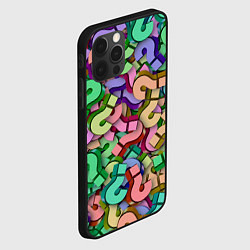 Чехол для iPhone 12 Pro Max ВОПРОСИТЕЛЬНЫЕ, цвет: 3D-черный — фото 2