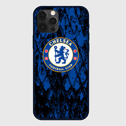 Чехол для iPhone 12 Pro Max CHELSEA F ЧЕЛСИ LOGO, цвет: 3D-черный