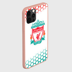 Чехол для iPhone 12 Pro Max Liverpool соты, цвет: 3D-светло-розовый — фото 2