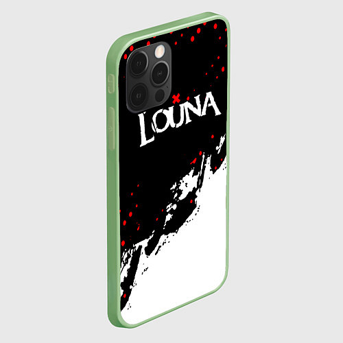 Чехол iPhone 12 Pro Max Louna band - лоуна / 3D-Салатовый – фото 2