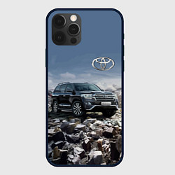 Чехол для iPhone 12 Pro Max Toyota Land Cruiser 200 V8, цвет: 3D-черный