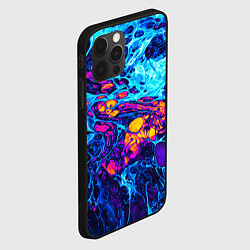 Чехол для iPhone 12 Pro Max Взрыв Неона Fluid Explosion Неон, цвет: 3D-черный — фото 2