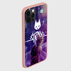 Чехол для iPhone 12 Pro Max Stray: Viloet Logo, цвет: 3D-светло-розовый — фото 2