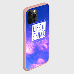 Чехол для iPhone 12 Pro Max Life is Strange Remastered - Фрактал, цвет: 3D-светло-розовый — фото 2