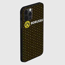 Чехол для iPhone 12 Pro Max БОРУССИЯ - Абстракция, цвет: 3D-черный — фото 2