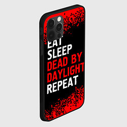 Чехол для iPhone 12 Pro Max Eat Sleep Dead by Daylight Repeat Арт, цвет: 3D-черный — фото 2