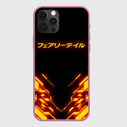 Чехол для iPhone 12 Pro Max FAIRY TAIL FLAMING GEOMETRY, цвет: 3D-малиновый