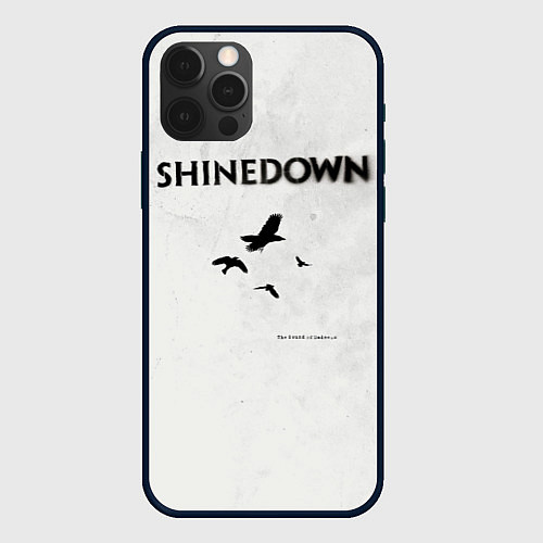 Чехол iPhone 12 Pro Max The Sound of Madness - Shinedown / 3D-Черный – фото 1