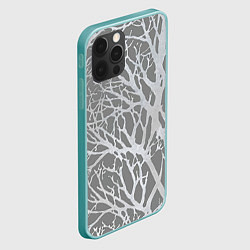 Чехол для iPhone 12 Pro Max Сomposition of branches Композиция из веток, цвет: 3D-мятный — фото 2