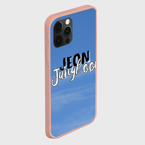 Чехол iPhone 12 Pro Max JEON JUNGKOOK BTS / 3D-Светло-розовый – фото 2