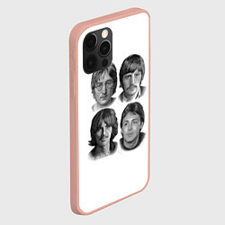 Чехол для iPhone 12 Pro Max LEGENDS JOHN LENNON PAUL MCCARTNEY RINGO STARR GEO, цвет: 3D-светло-розовый — фото 2