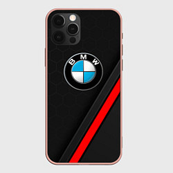 Чехол для iPhone 12 Pro Max Bmw - бмв Абстракция, цвет: 3D-светло-розовый