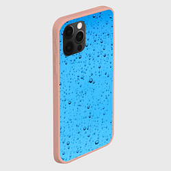 Чехол для iPhone 12 Pro Max Конденсат Капли, цвет: 3D-светло-розовый — фото 2
