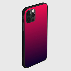 Чехол для iPhone 12 Pro Max RED to dark BLUE GRADIENT, цвет: 3D-черный — фото 2