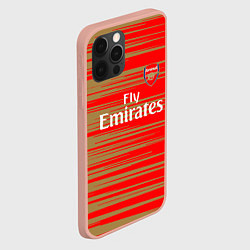 Чехол для iPhone 12 Pro Max Arsenal fly emirates, цвет: 3D-светло-розовый — фото 2