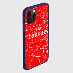 Чехол для iPhone 12 Pro Max Arsenal fly emirates sport, цвет: 3D-тёмно-синий — фото 2