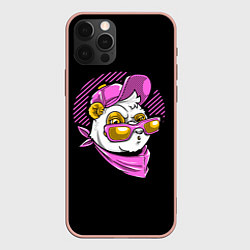 Чехол для iPhone 12 Pro Max KOTOFEY WITH GLASSES, цвет: 3D-светло-розовый