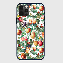 Чехол для iPhone 12 Pro Max Летний Фруктовый Сад, цвет: 3D-черный