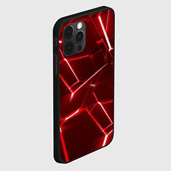 Чехол для iPhone 12 Pro Max Red fault, цвет: 3D-черный — фото 2