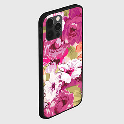 Чехол для iPhone 12 Pro Max Красочный цветочный паттерн Лето Fashion trend 202, цвет: 3D-черный — фото 2