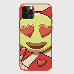 Чехол для iPhone 12 Pro Max LOVE- emotion collection, цвет: 3D-красный