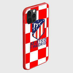 Чехол для iPhone 12 Pro Max Atletico madrid кубики, цвет: 3D-красный — фото 2