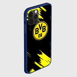 Чехол для iPhone 12 Pro Max Borussia texture, цвет: 3D-тёмно-синий — фото 2