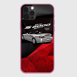 Чехол для iPhone 12 Pro Max Honda S2000, цвет: 3D-малиновый