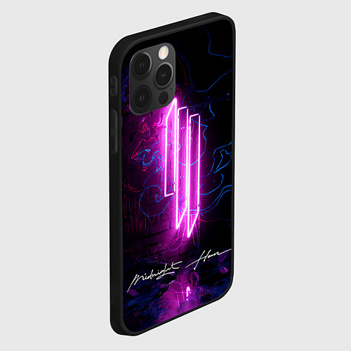 Чехол iPhone 12 Pro Max Skrillex - Midnight Hour Remixes / 3D-Черный – фото 2