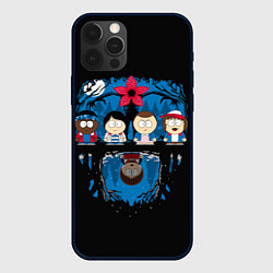 Чехол для iPhone 12 Pro Max Stranger Things South Park, цвет: 3D-черный