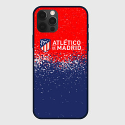 Чехол для iPhone 12 Pro Max Atletico madrid атлетико мадрид брызги красок, цвет: 3D-черный