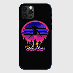 Чехол для iPhone 12 Pro Max Visit Hawkins Stranger Things, цвет: 3D-черный