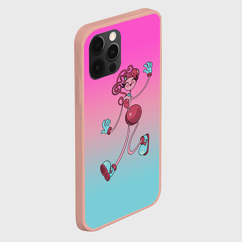 Чехол iPhone 12 Pro Max Мама длинные ноги: Poppy Playtime / 3D-Светло-розовый – фото 2